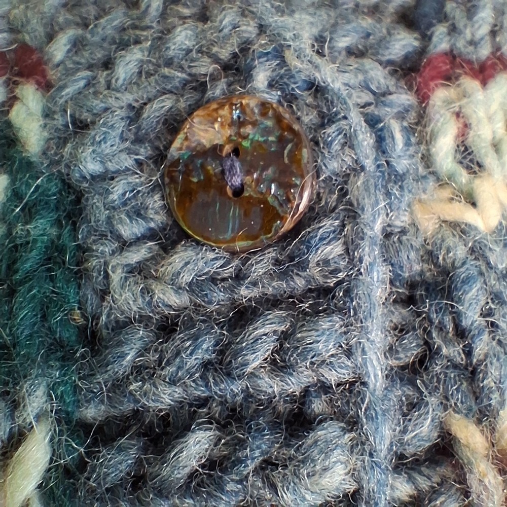 Sasha Kagan Womens Brittish Hand Knit Pure Wool Vest Sz 40 Heritage Artisan - Picture 4 of 7